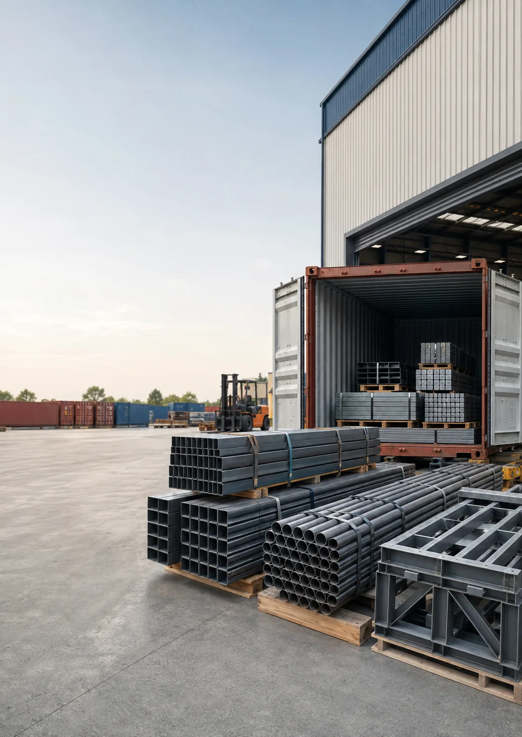Steel products prepared for shipment to US destinations
